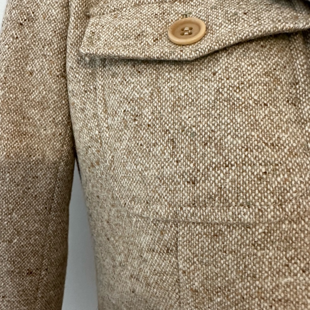 Theory Wool-Blend Taupe Tweed Blazer Jacket – Size 2 - Like New - Picture 3 of 5